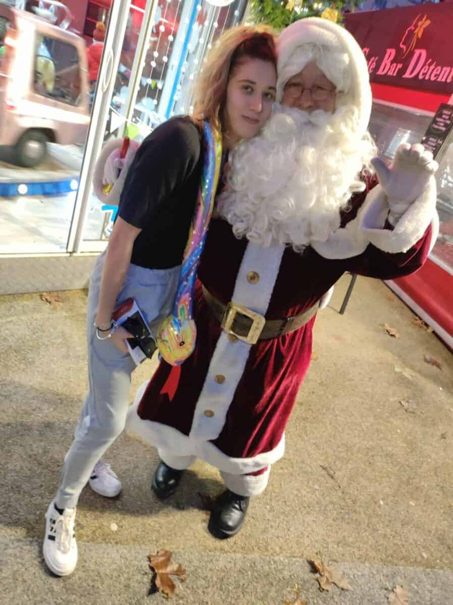 Visite du père Noël à domicile