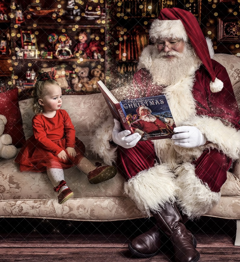 Visite du père Noël à domicile