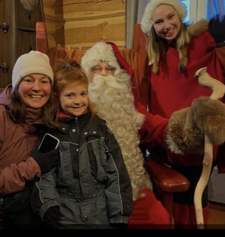 Visite du père Noël à domicile