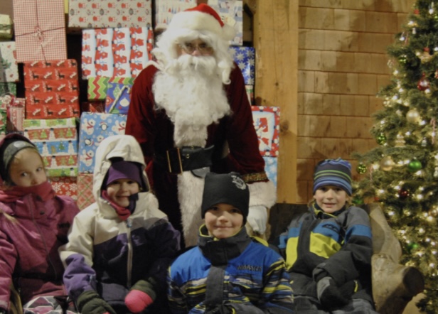 Visite du père Noël à domicile