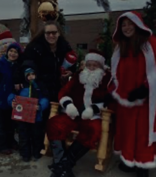 Visite du père Noël à domicile