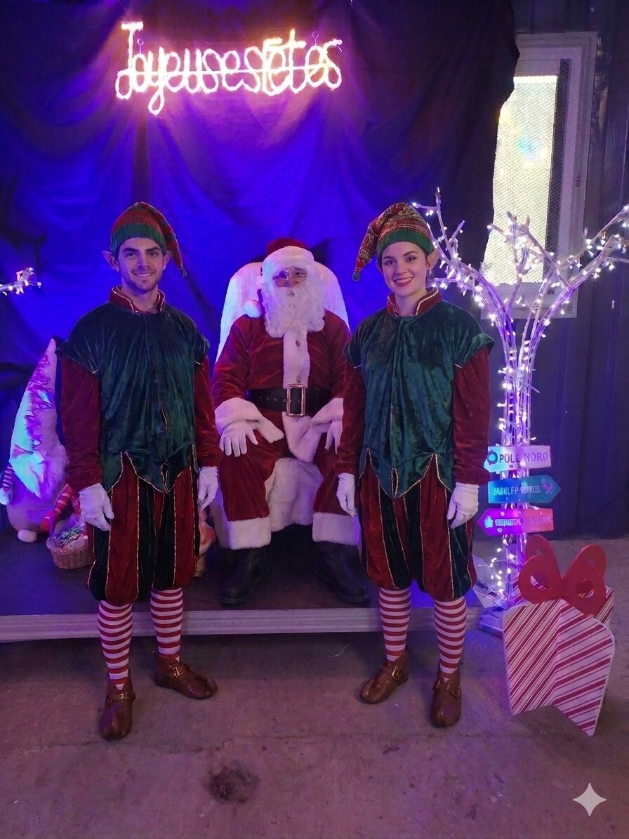Le Père Noël et ses lutins