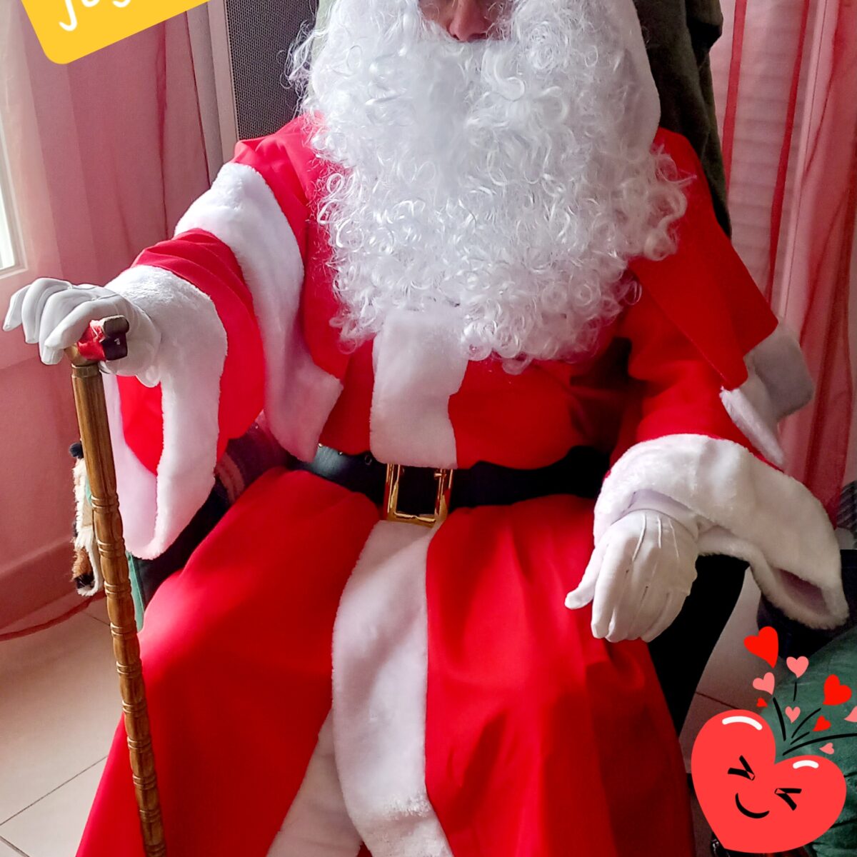 Visite du père Noël chez vous...