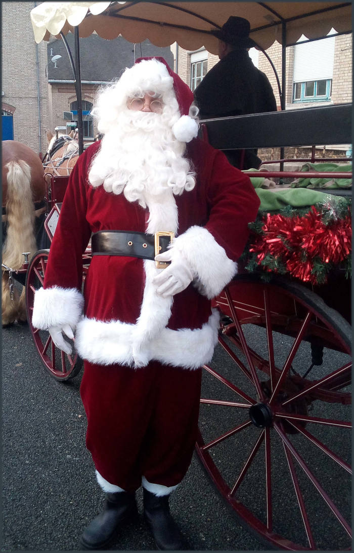 Prestation de père Noël costume de qualité CE / Marchés